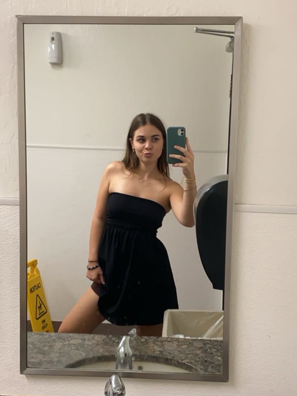 Susana Monaco Strapless Black Mini Dress